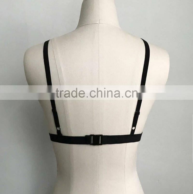 2017 new come summer woman crop top sexy girl bikini bra hollow out lace sex lingerie transparent
