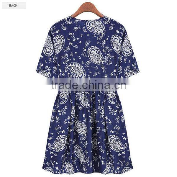 HD-D81 new design OEM factory floral women summer dresses/casual dress