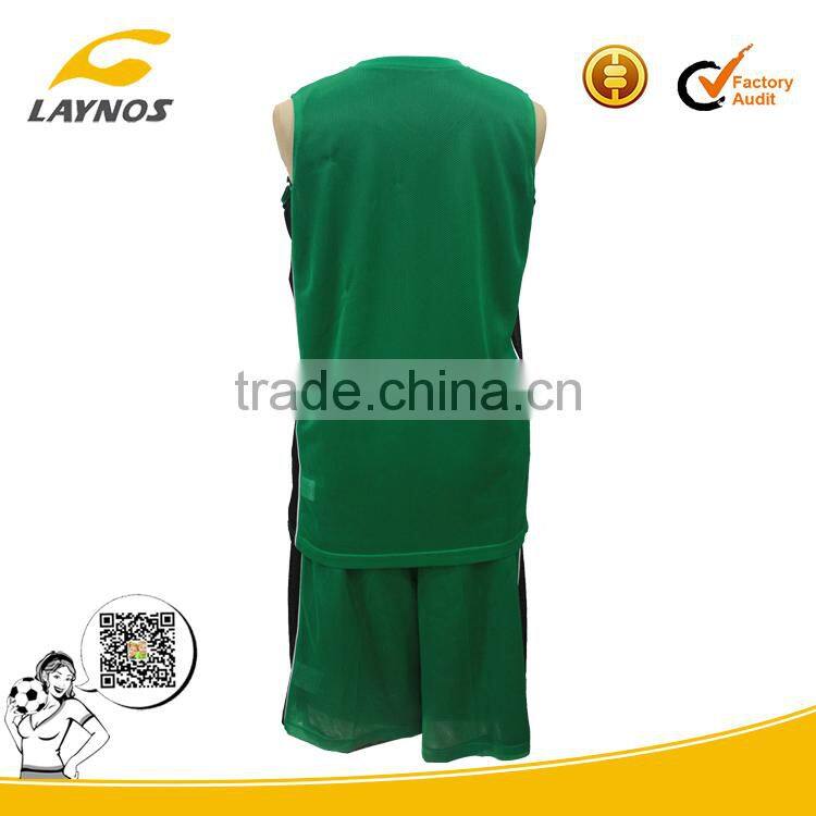 logo embroidered polyester fabric basketball shirts