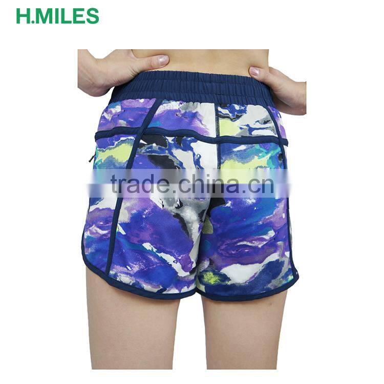 Custom Quick-drying Sublimation Printed yoga shorts women