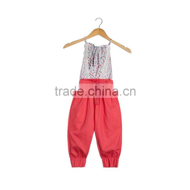Newborn baby clothing wholesale china baby lace floral romper long pants