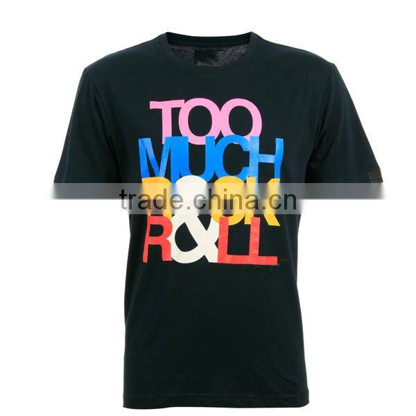 Hot Sale Promotion Cotton Fabric Custom T Shirt Printing Colorful Letter Men T Shirt