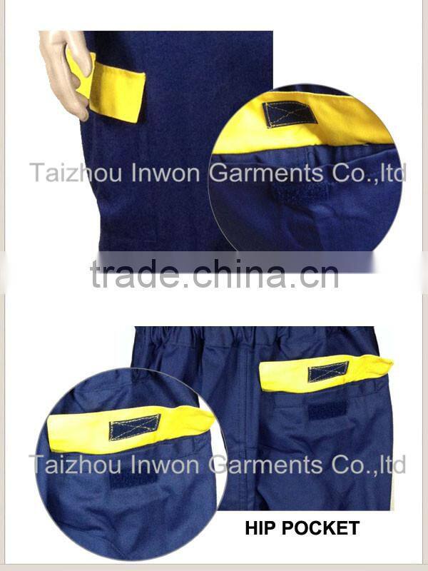 Wholesale cheap coverall oil and gas workwear with pockets