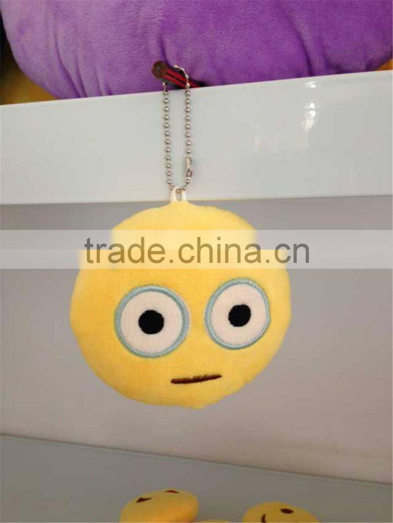 2015 Hot New Product latest emoticon plush emoji pillow emoji keychain