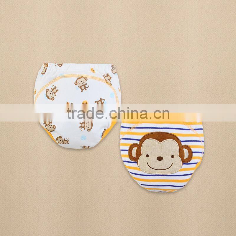 2014 baby clothing 100 cotton embroider training pants diaper