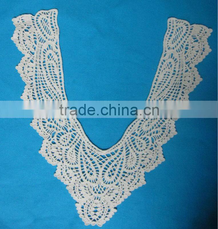 cotton crochet neck lace