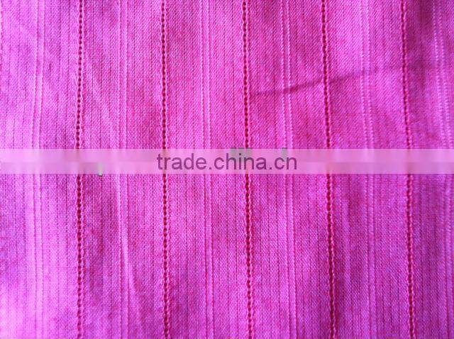 100% cotton solid dyed leno fabric