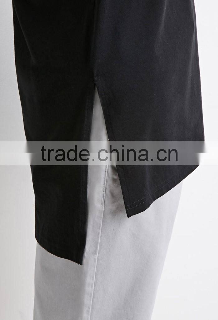 Stylish black loose blank wholesale singlets