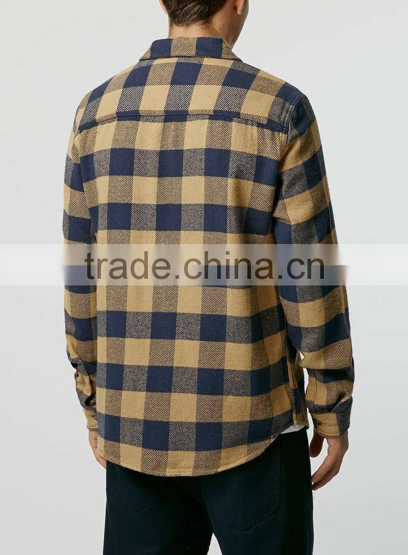 Buffalo Check Long Sleeve Casual Overshirt
