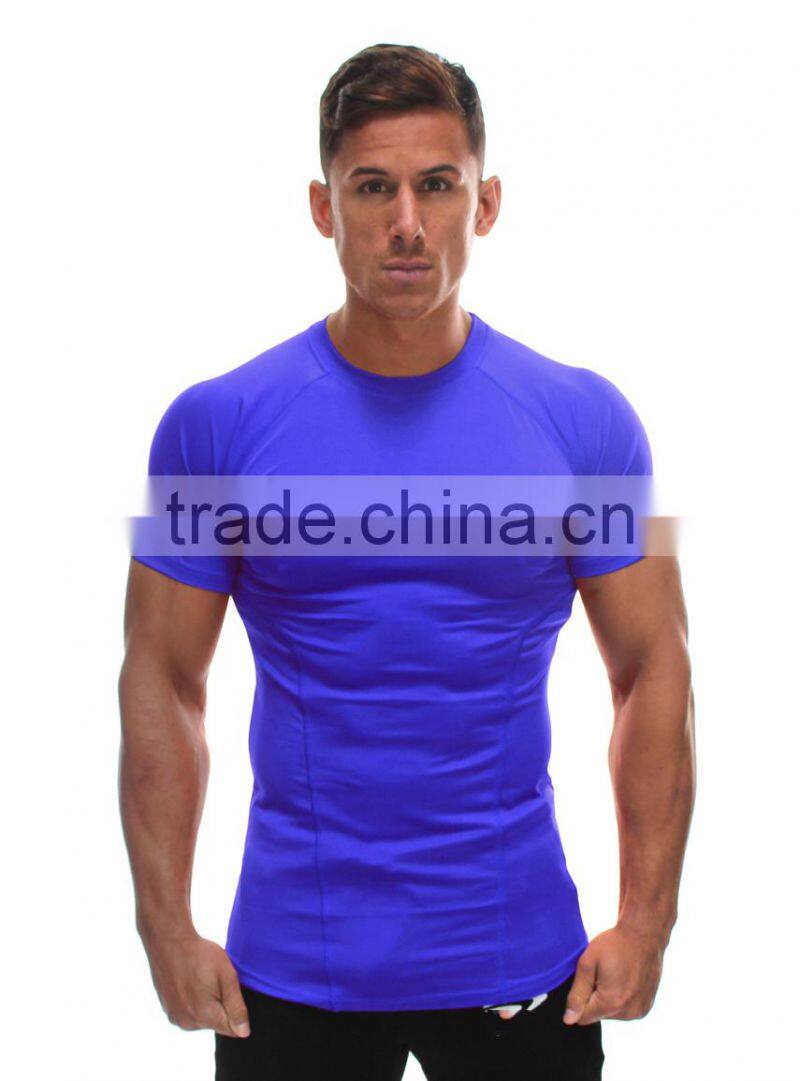 muscle tee shirts stretch cotton t shirt plain blank t-shirt