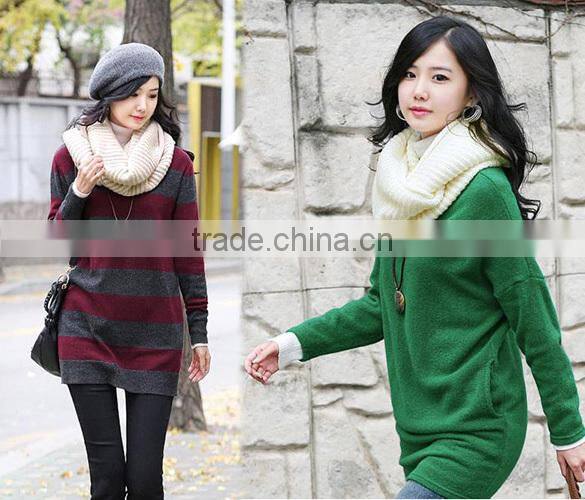 Winter Lady Warmer Knitting Loop Hood Neck Circle Cowl Wool Scarf 8016