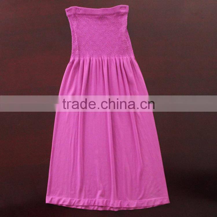Factory Provide Shoulder Straper Lace Collar Seamless Lady Skirt