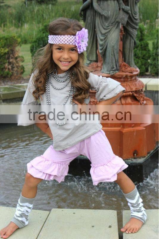 cute baby kids Long Sleeve Shirt and Petti Pants Outfits Girls Chevron Clothing Sets Baby Clothes Suit