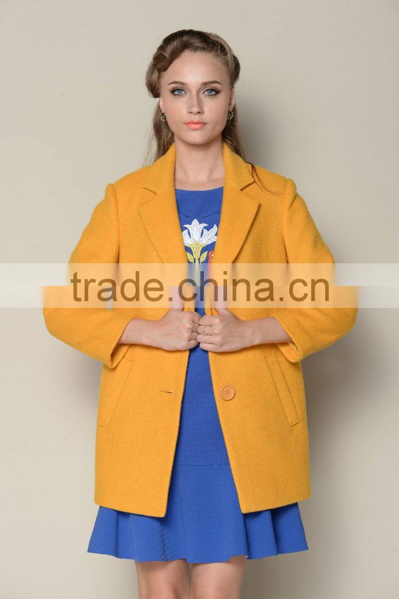 navy blue plain fashionable latest 2015 casual elegant women coats cheap
