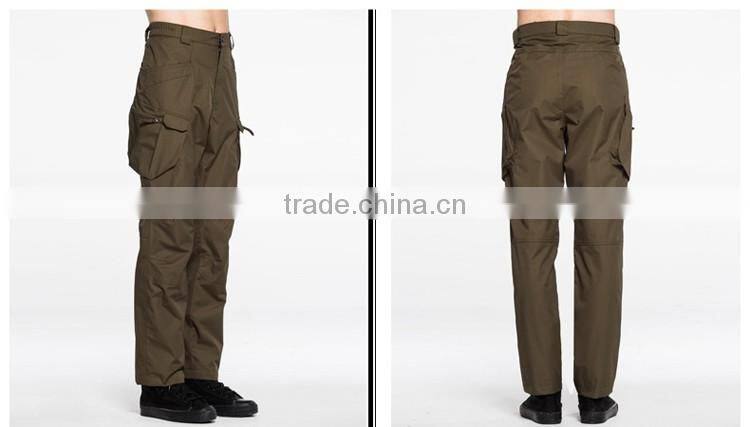 New products garment dye wash outdoor men khaki trousers