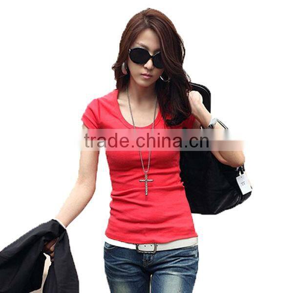 Hot sale T Shirt Design Fashion Ladies T Shirts Teen Top Fashion Girl T Shirt