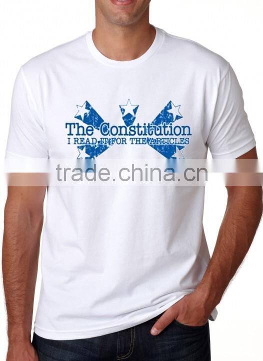 Soft fabric 100 cotton white printed t-shirt price