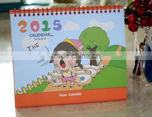 2015 Custom made High Quality Paper Calendar For Promotion