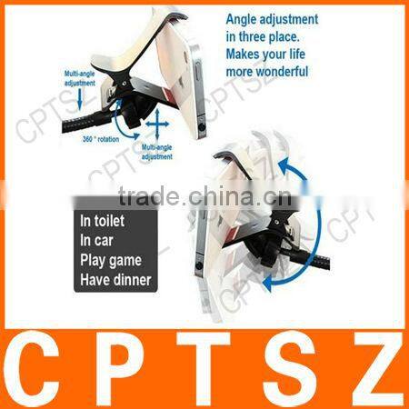 Multi-functional universal mobile phone holder with gooseneck