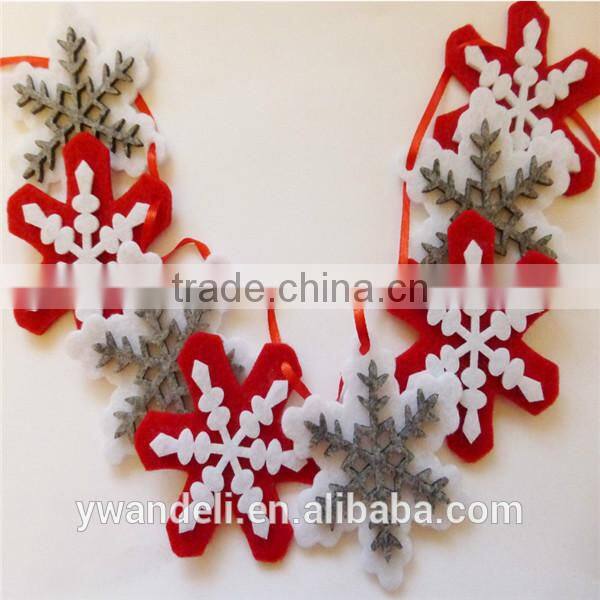 Merry Christmas Xmas Glitter Banner, Felt Hanging Banner & Garland & Bunting