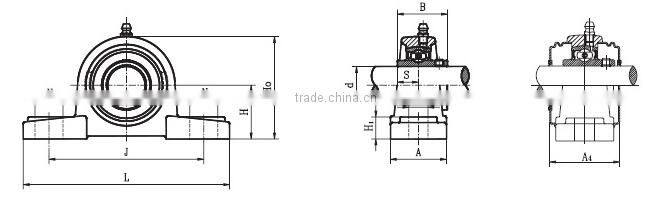 high quality pillow block bearing ucp212 for Agricultural Machinery