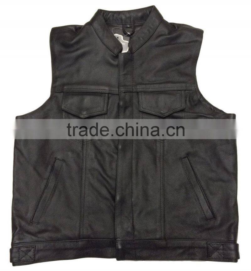 New Mens Top Quality A Grade Leather Style Waistcoat / VEST