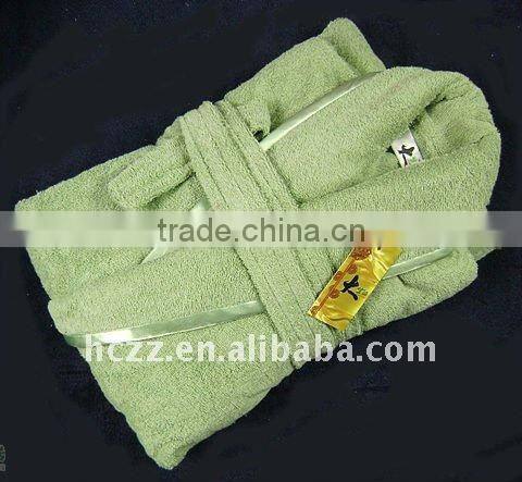100% cotton terry bathrobe