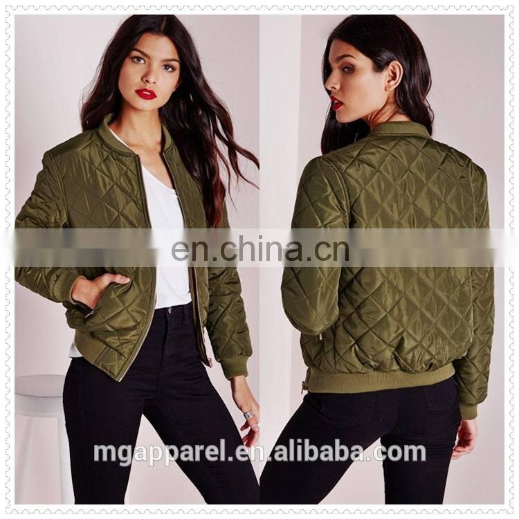 China wholesale outdoor clothes women quilted casual jacket in alibaba