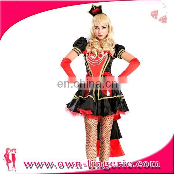 Wholesale sexy puffy red hooded cap lace cosplay halloween costume