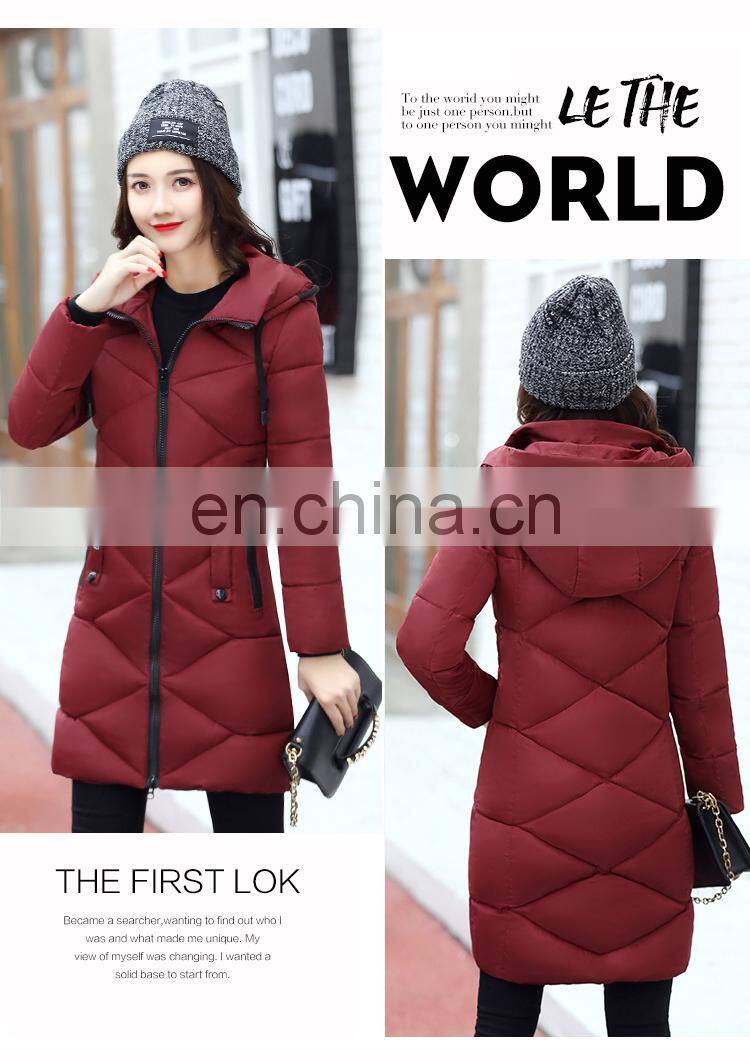Winter cotton women in the long section of the Slim cotton-padded Korean version of the down jacket students jacket fashion wome