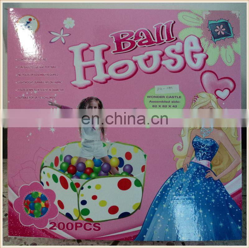 Cute shape kids play toys house toys tent with ball kid tent
