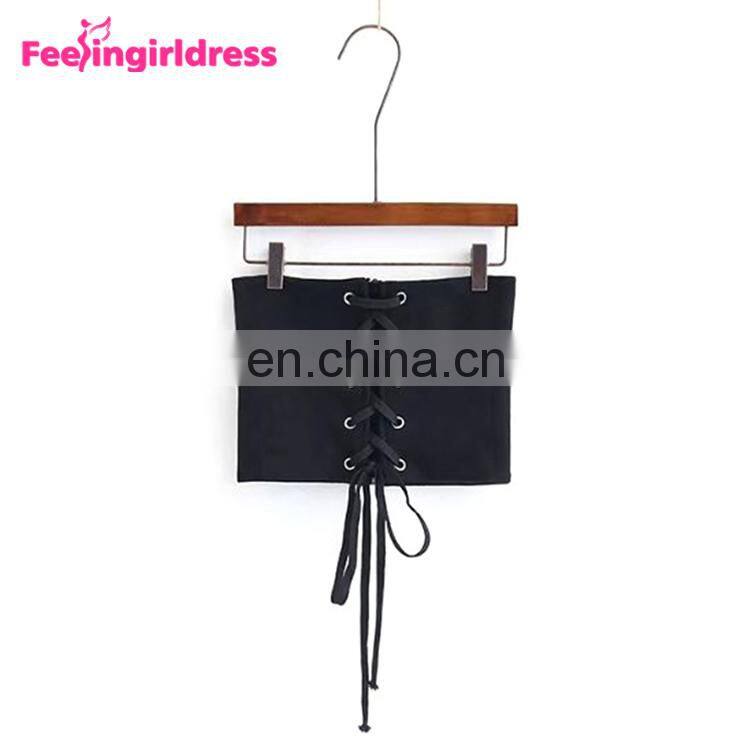 Wholesale Price Women Shape-Making Black Lace Up Belt Women Elastic Slim Waist Belt
