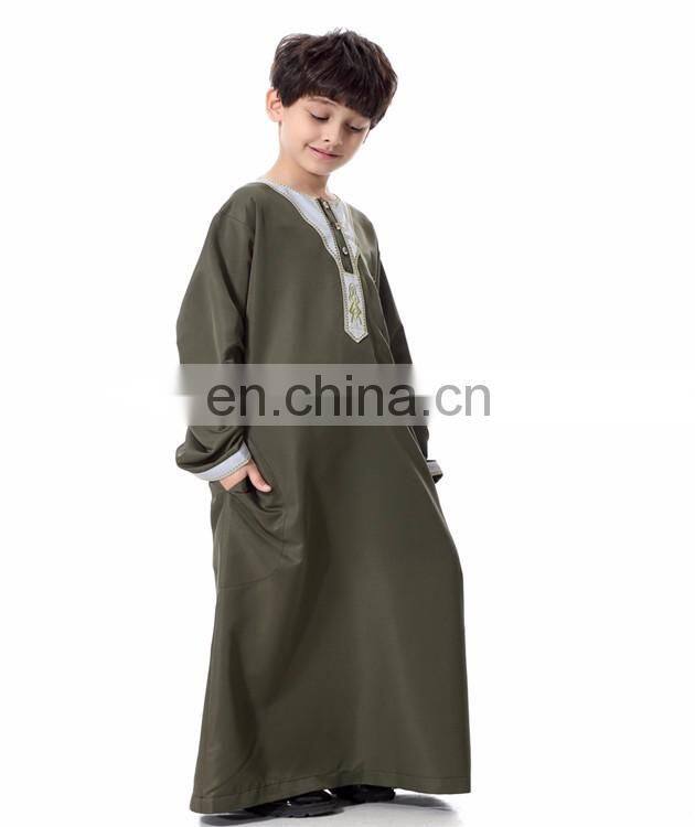 Wholesale New Arrival Design Muslim Thobe for kids islamic abaya jilbab