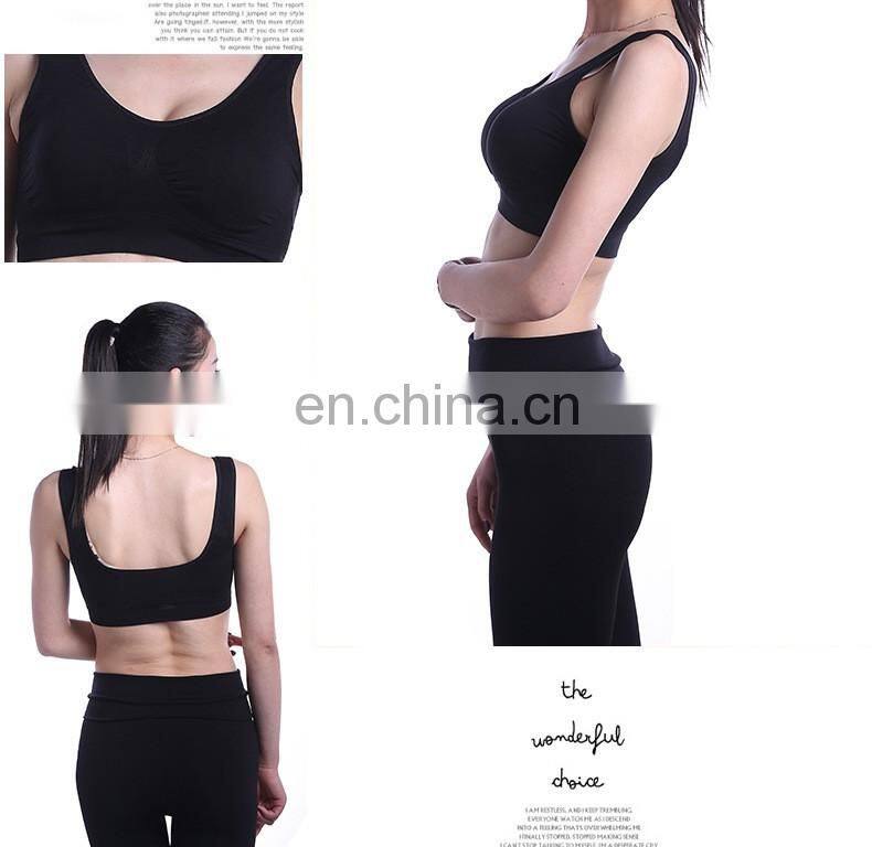 Ladies seamless fitness yoga sports bra breathable moisture wicking stretchy#YD01