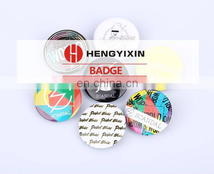 Custom logo custom heart button pin badge