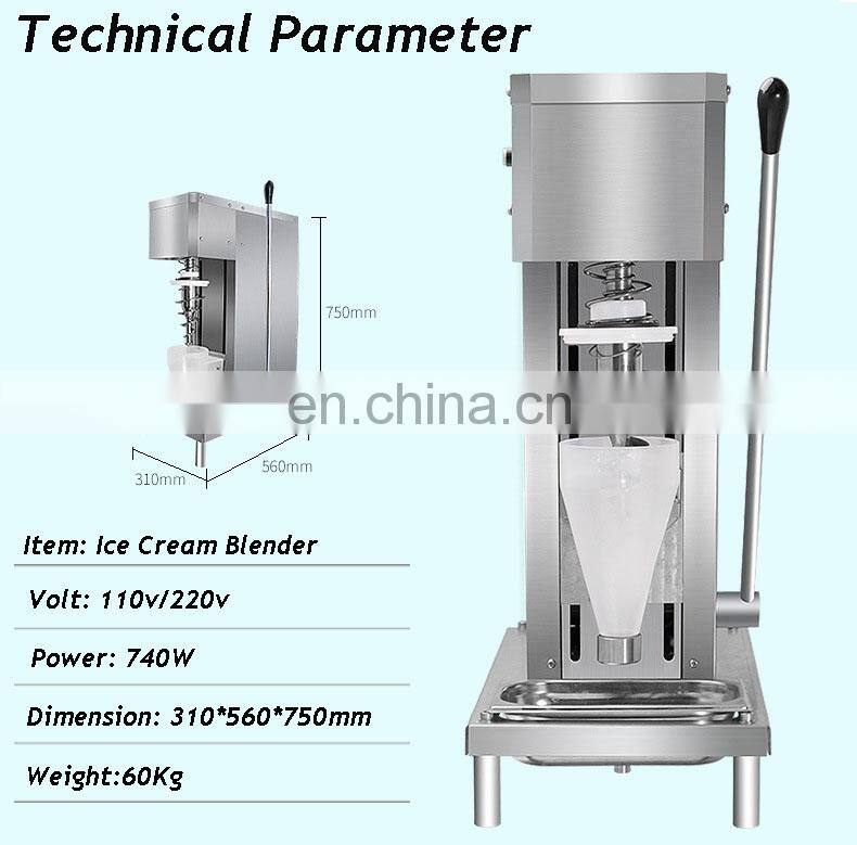 Fruit Yogurt Ice Cream Shaker Blender Fruit Ice Cream Mixing Machine