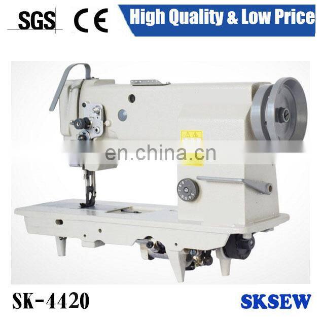 heavy duty 4420 double needle lockstitch sewing machine for leather