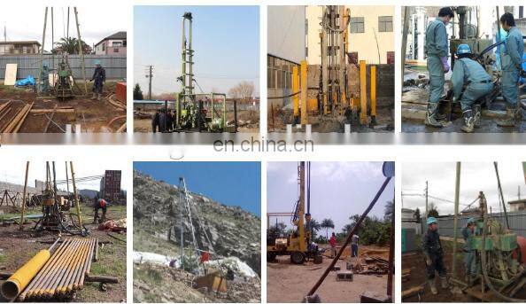 JDL350 crawler full hydraulic well manual baffle exploration sampling water gas dual top drive automatic baffle rig