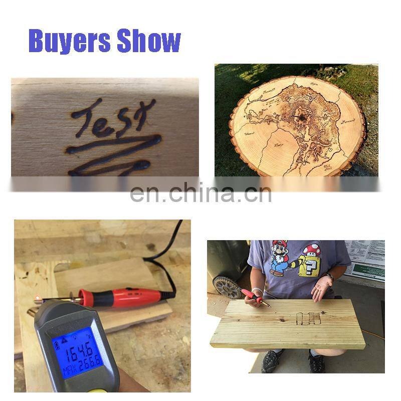 37pcs kit wood burning tool dual power Pyrography pen 220V UK
