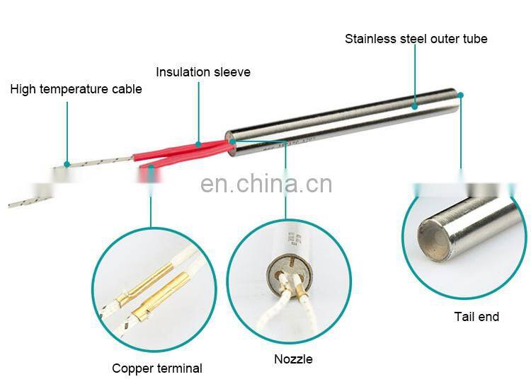 220 v 800 watt customized metal heater rod ceramic cartridge heating rod element