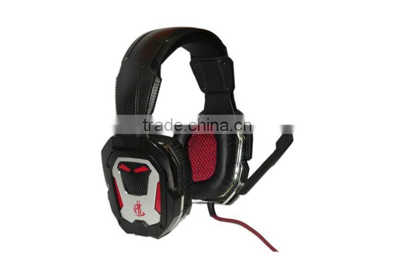 2016 newest led light 7.1 sound professional gaming headset for ps4/computer/tablet/laptop