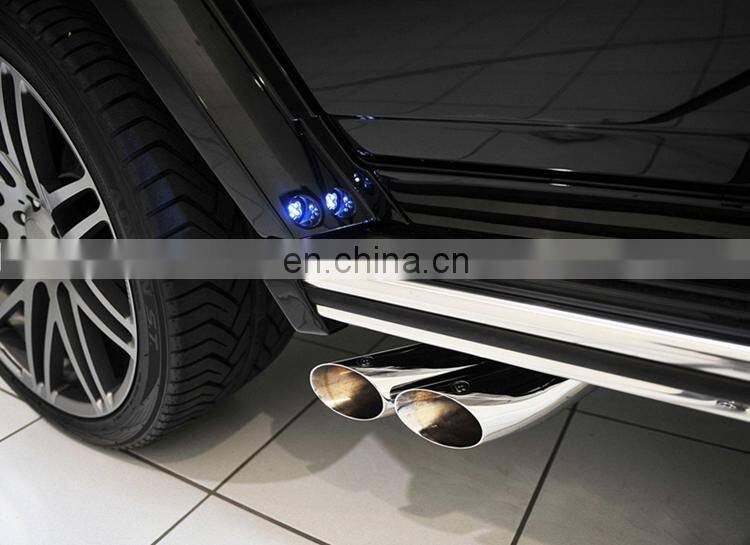 G CLASS W463 g63 g65 exhaust system for w463 g500 g63 g65 exhaust muffler tips B style sliver and black color