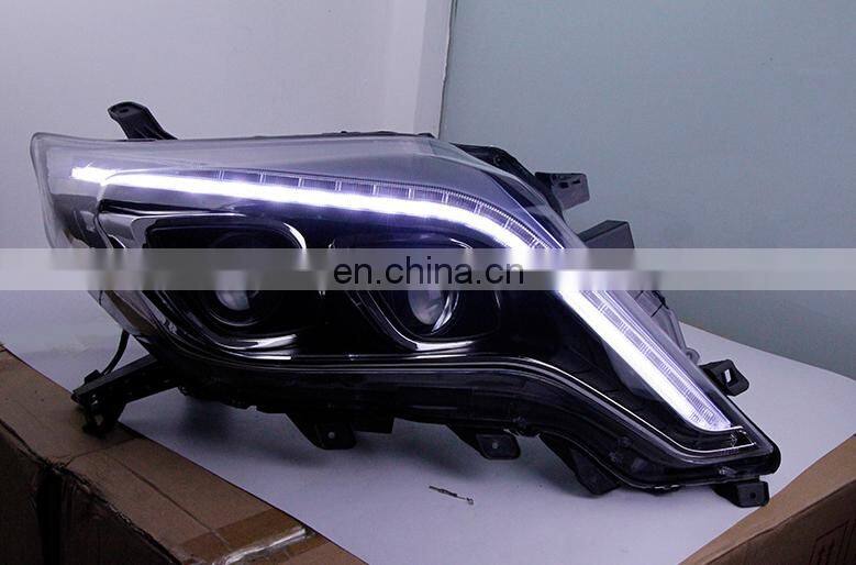 For Prado 2014-2016 Modify LED Headlight with Double Optical Lens