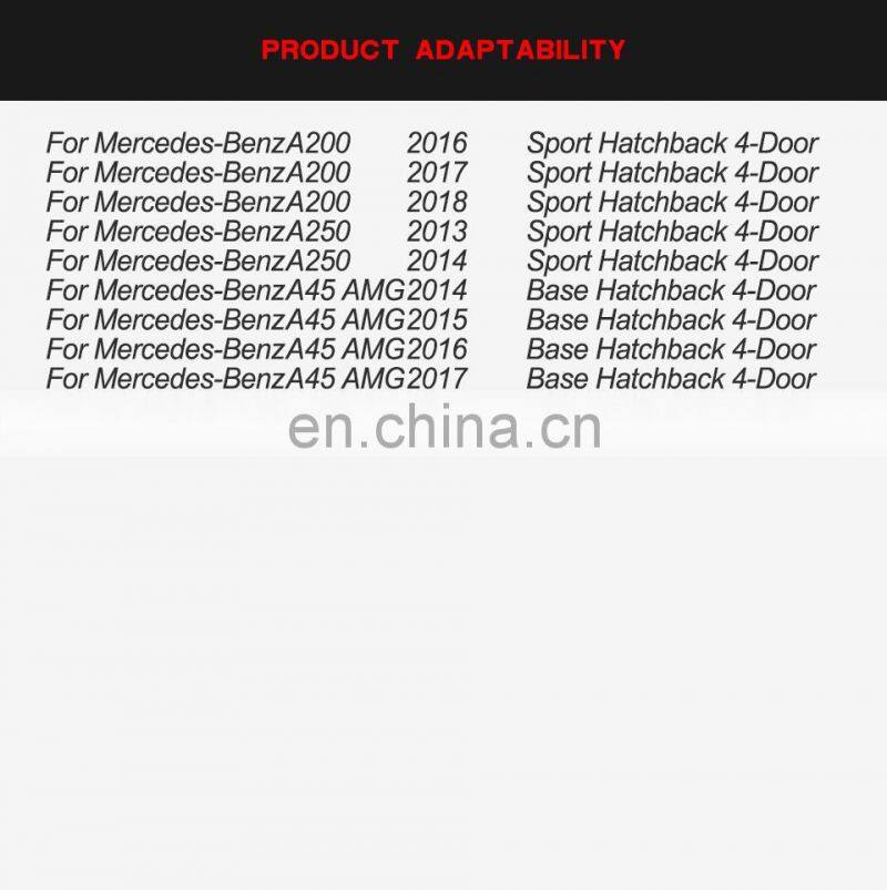 Carbon Fiber Rear Bumper Spoiler Diffuser for Mercedes Benz W176 A45 AMG Hatchback 4-Door 13-18