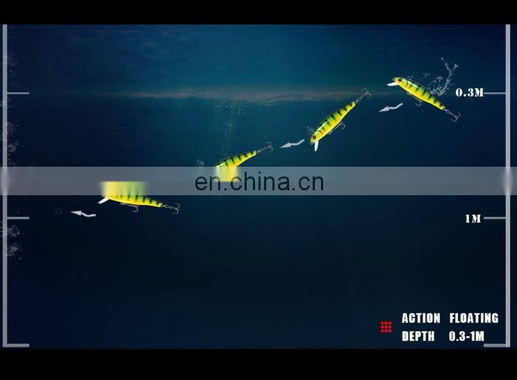 handmade 8.5cm 9.1g artificial bait fishing lure freshwater saltwater hard plastic fishing lure floating minnow fish lure