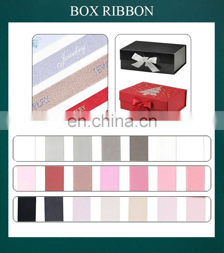 Eco friendly packaging luxury custom logo design magnetic lid open flat pack gift box