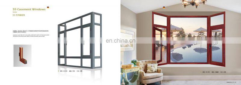 Affordable high quality Powder Coating customize double glass sliding aluminum window