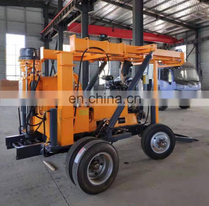 good price trailer mounted 300m pneumatic water well drilling rigs machine