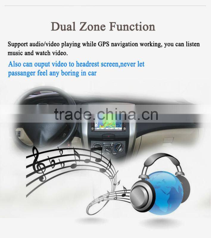 6.2"Digital Touch Screen Double Din Car DVD Car Stereo with GPS+Radio+FM/AM+RDS+BT+ Telephone book+AUX IN/OUT+1080P+USB/SD+SWC