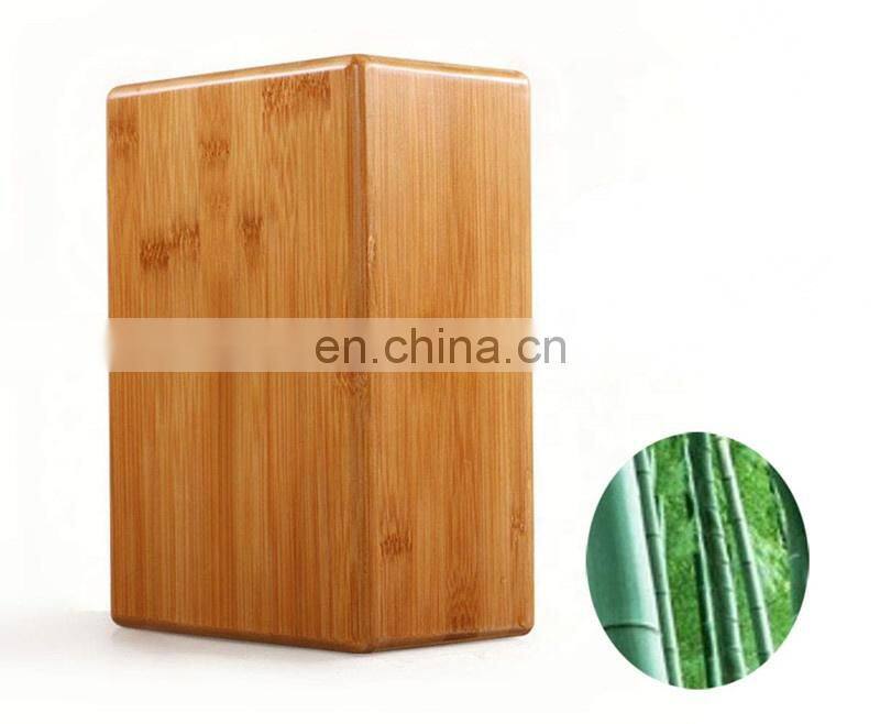 Bamboo Yoga Block ,Support Brick to Deepen Poses, Improve Strength and Aid Balance and Flexibility